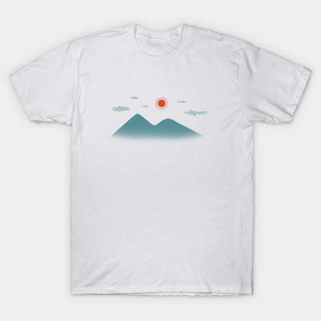 The Misty Mountains T-Shirt by Liam Warr